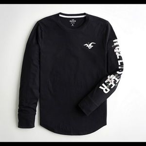 Print Logo Graphic Tee BLACK WITH FLORAL S